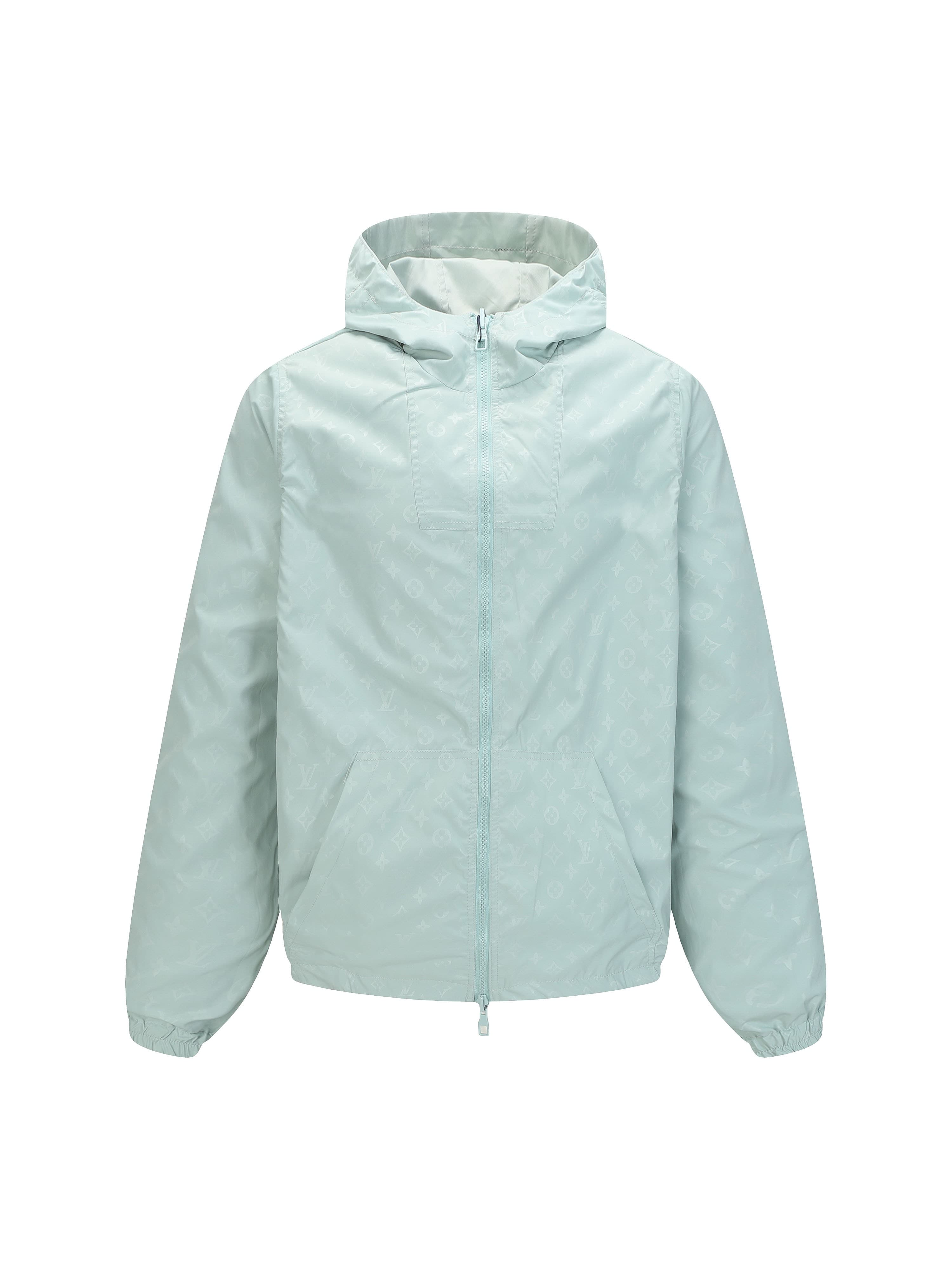 L X V Dark pattern jacquard double-faced coat