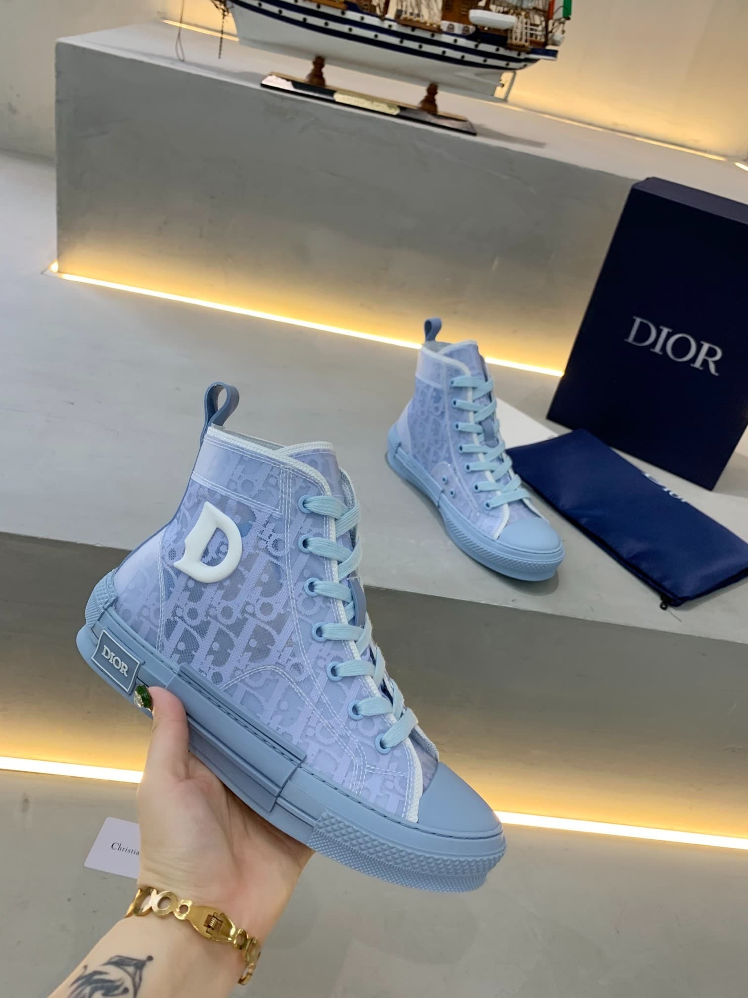 DR B23 OBLIQUE HIGH TOP SNEAKER B23 OBLIQUE SNEAKERS“CD GHOSTING”