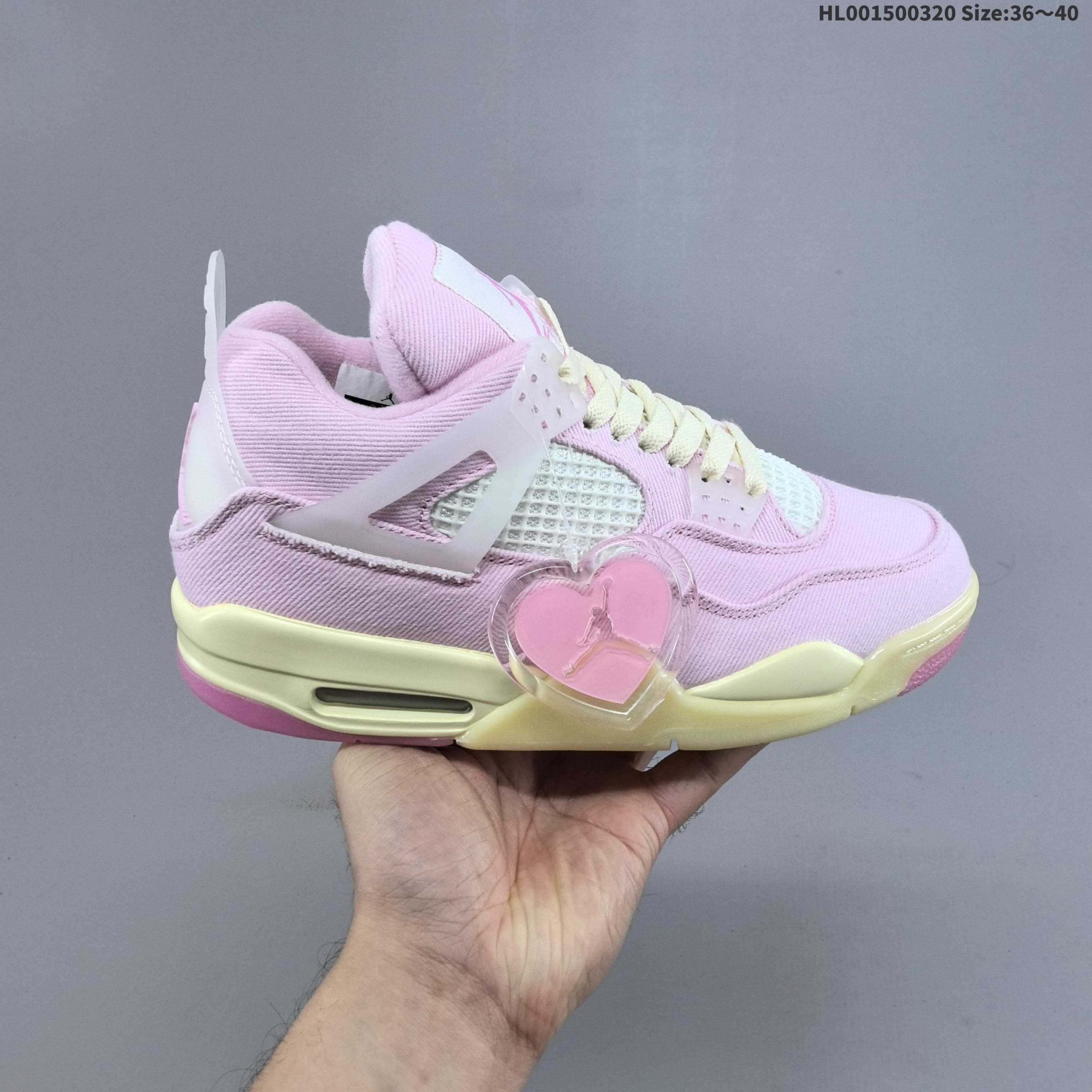 JRD 4 Retro Denim "Iced Carmine" IB6716-600(Women's style)