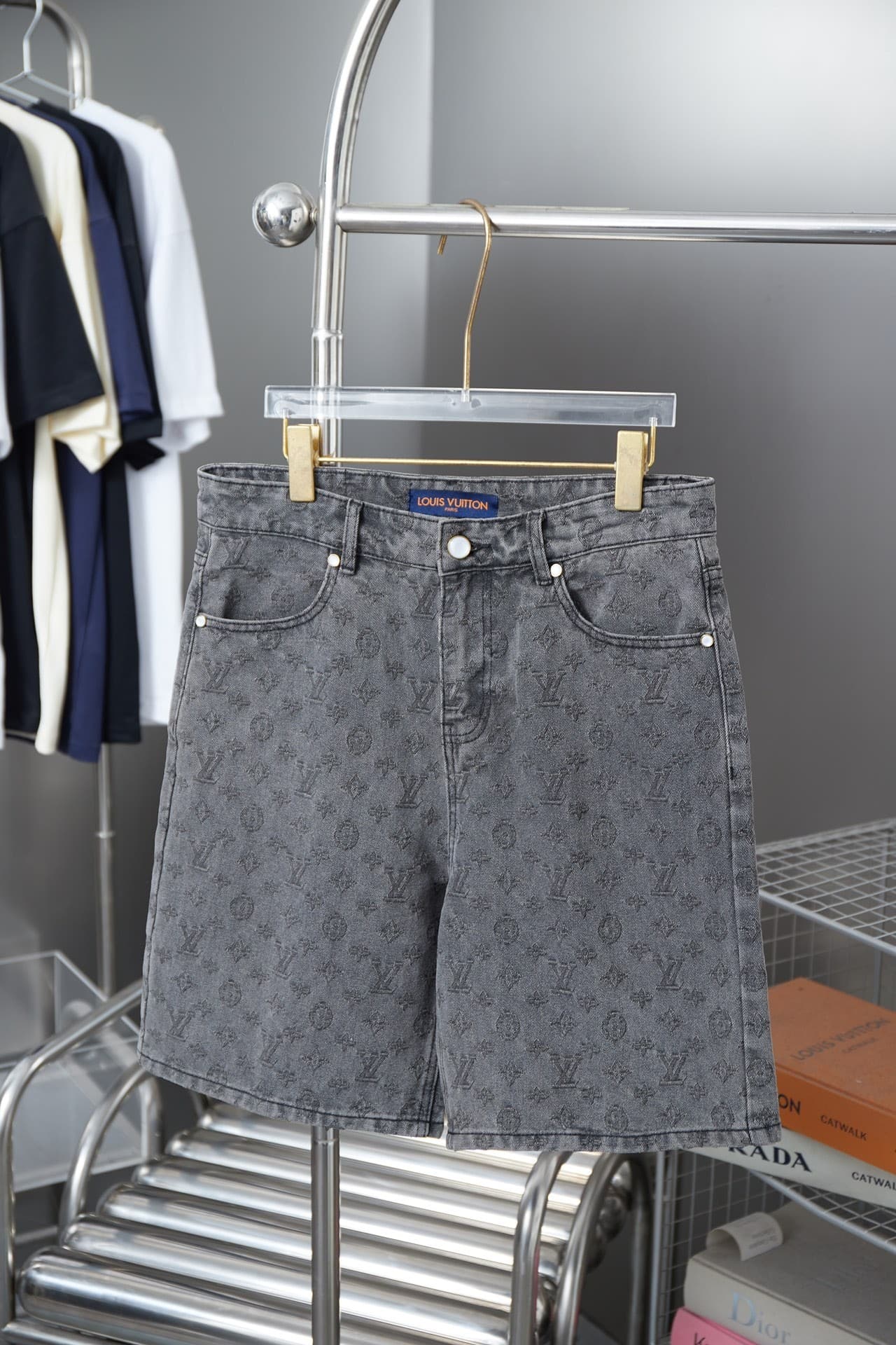 L X V Denim shorts