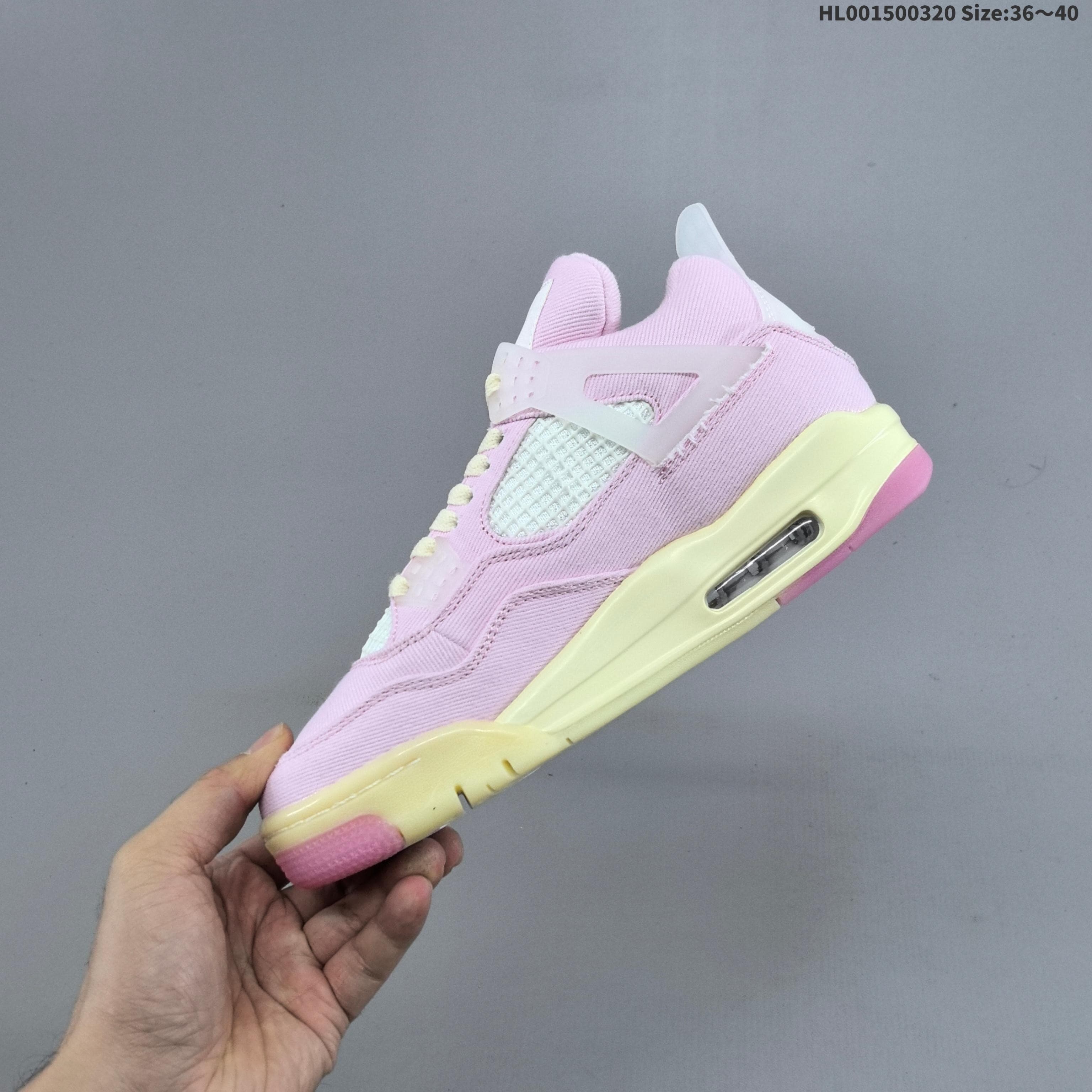 JRD 4 Retro Denim "Iced Carmine" IB6716-600(Women's style)