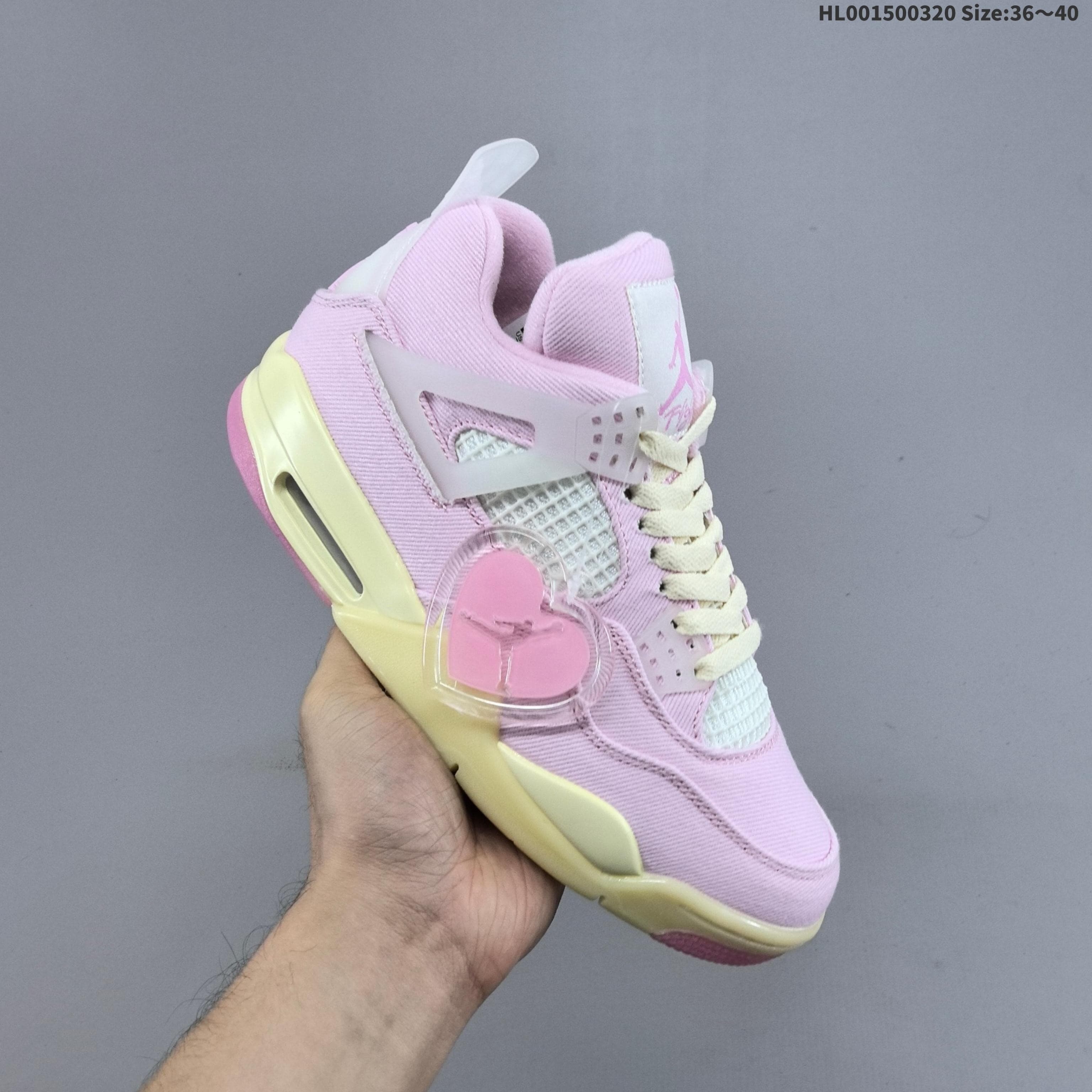 JRD 4 Retro Denim "Iced Carmine" IB6716-600(Women's style)