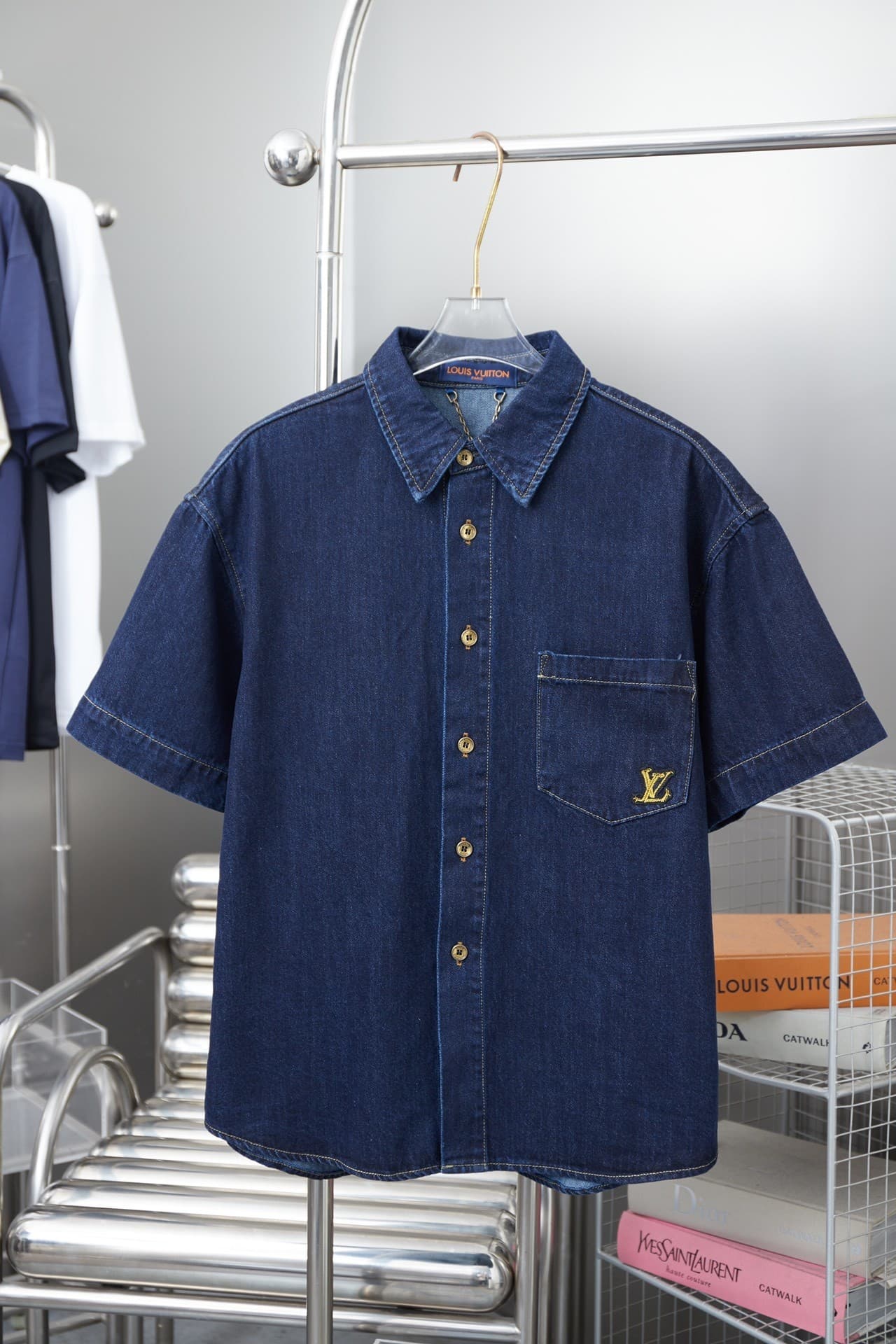 L X V Denim short sleeves