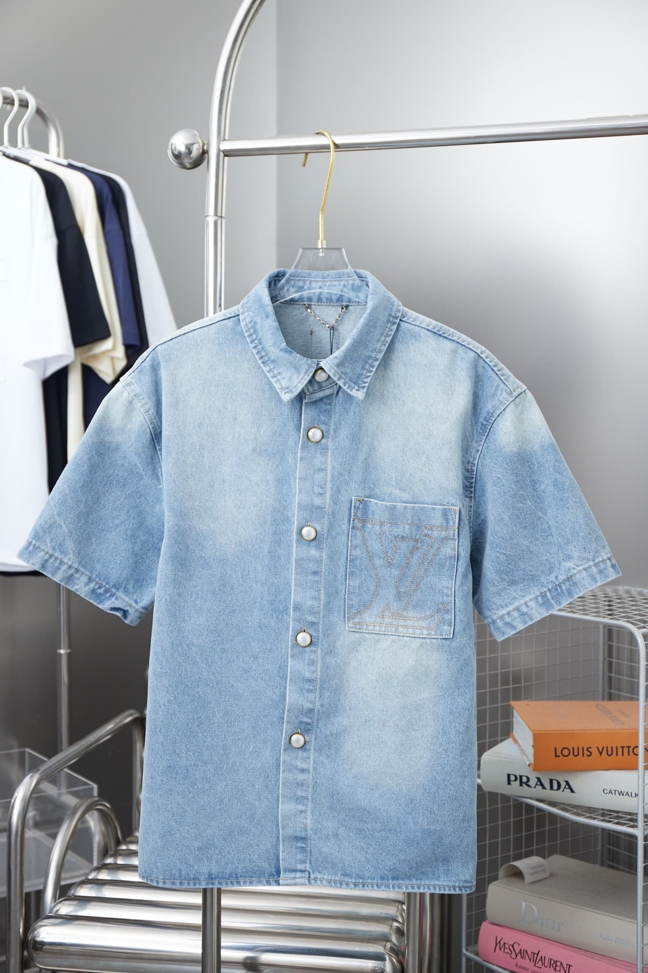 L X V Denim short sleeves