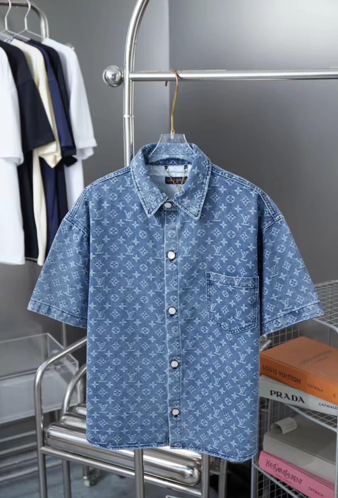 L X V Denim short sleeves