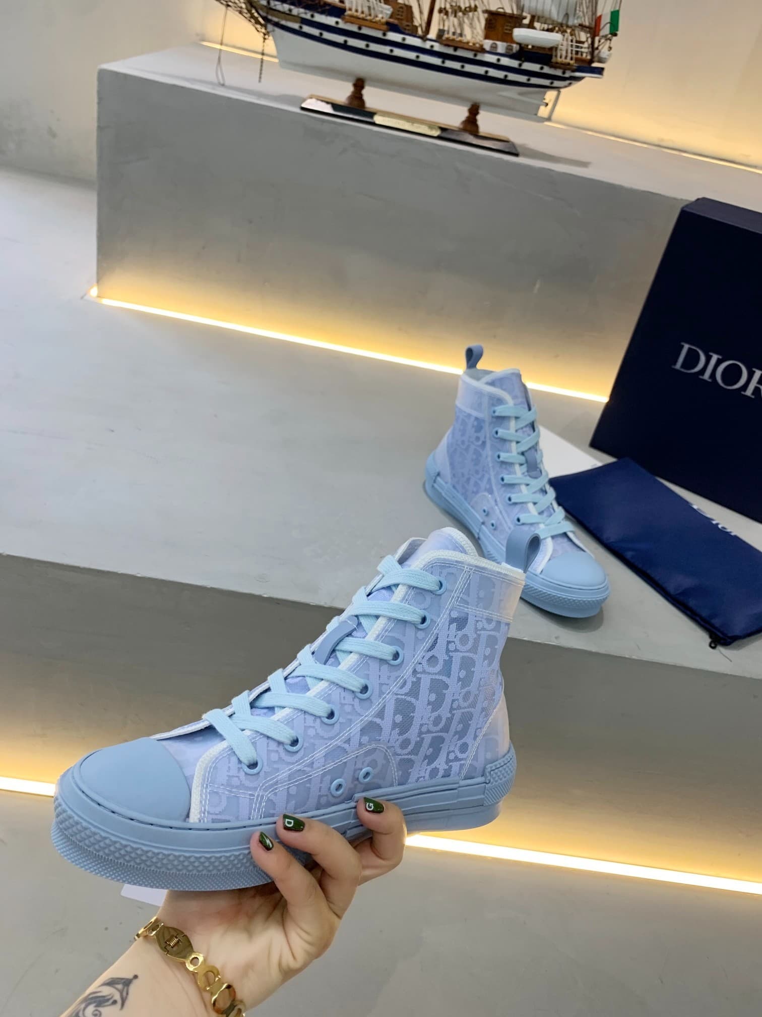 DR B23 OBLIQUE HIGH TOP SNEAKER B23 OBLIQUE SNEAKERS“CD GHOSTING”