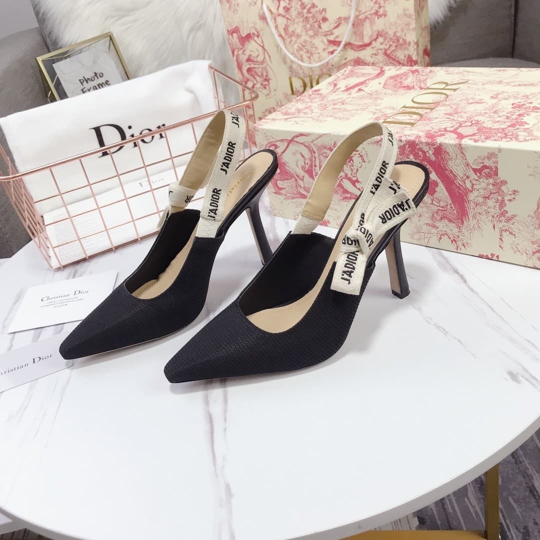 DR Pointed toe slingback high heels 6.5cm/10cm