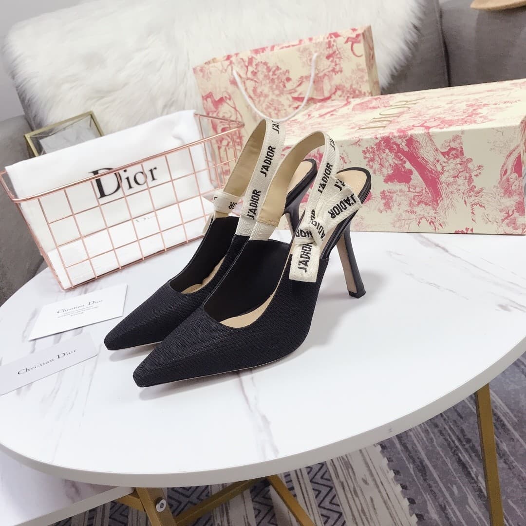 DR Pointed toe slingback high heels 6.5cm/10cm
