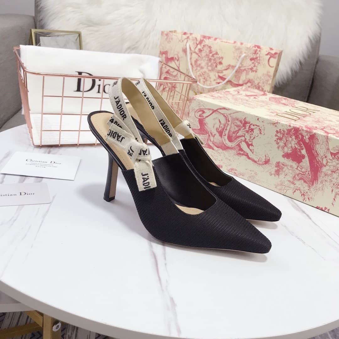 DR Pointed toe slingback high heels 6.5cm/10cm