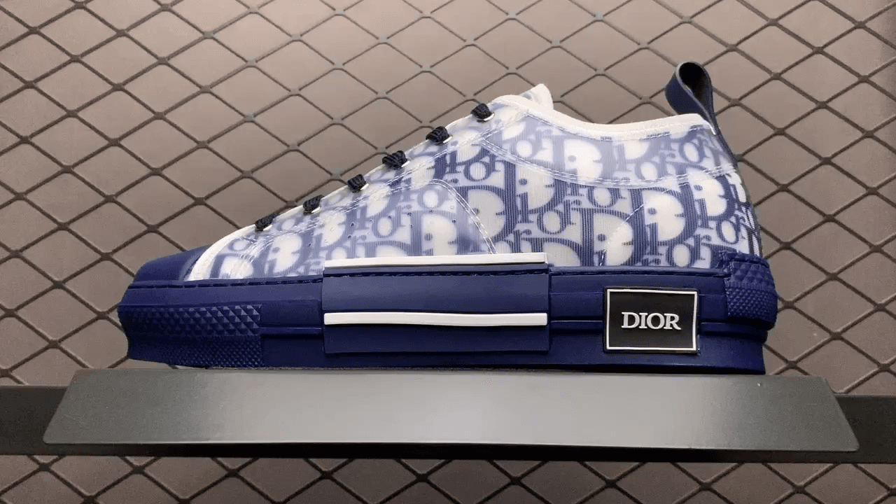 DR B23 LOW TOP OBLIQUE SNEAKER BLUE