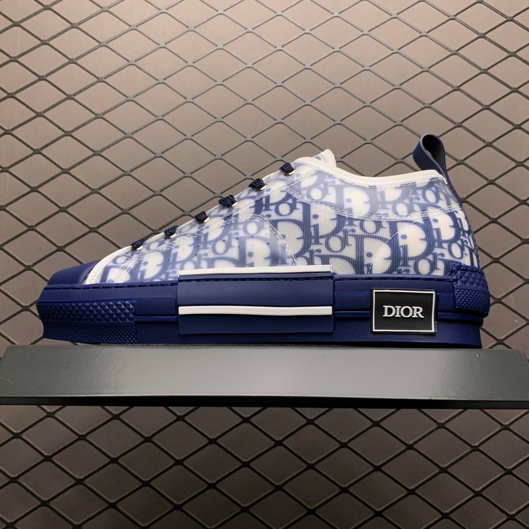 DR B23 LOW TOP OBLIQUE SNEAKER BLUE