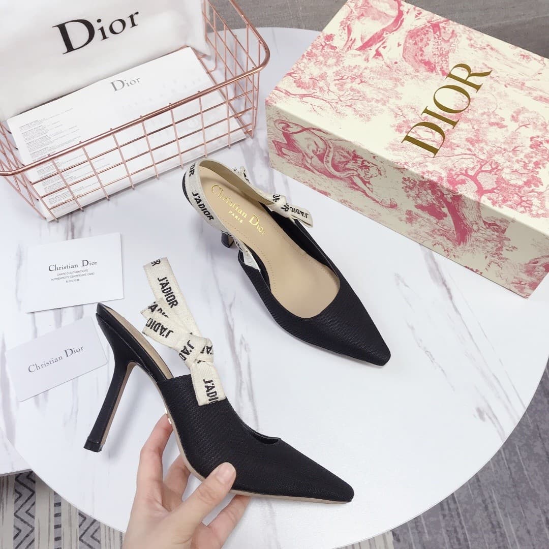 DR Pointed toe slingback high heels 6.5cm/10cm