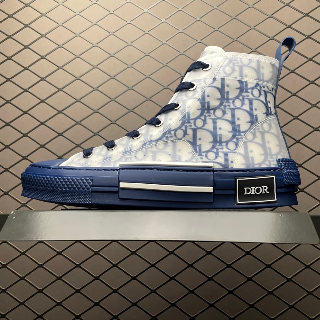 DR B23 HIGH TOP OBLIQUE SNEAKER BLUE