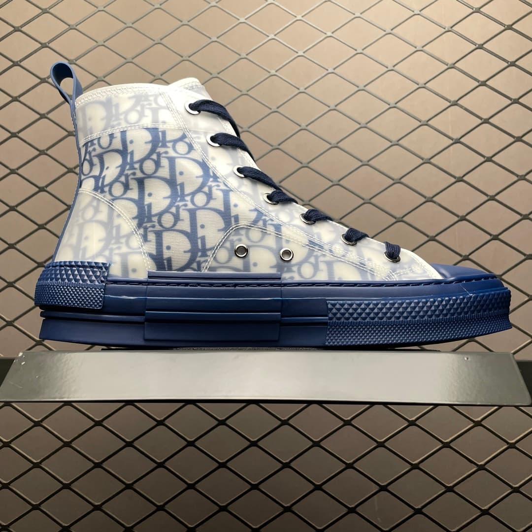 DR B23 HIGH TOP OBLIQUE SNEAKER BLUE