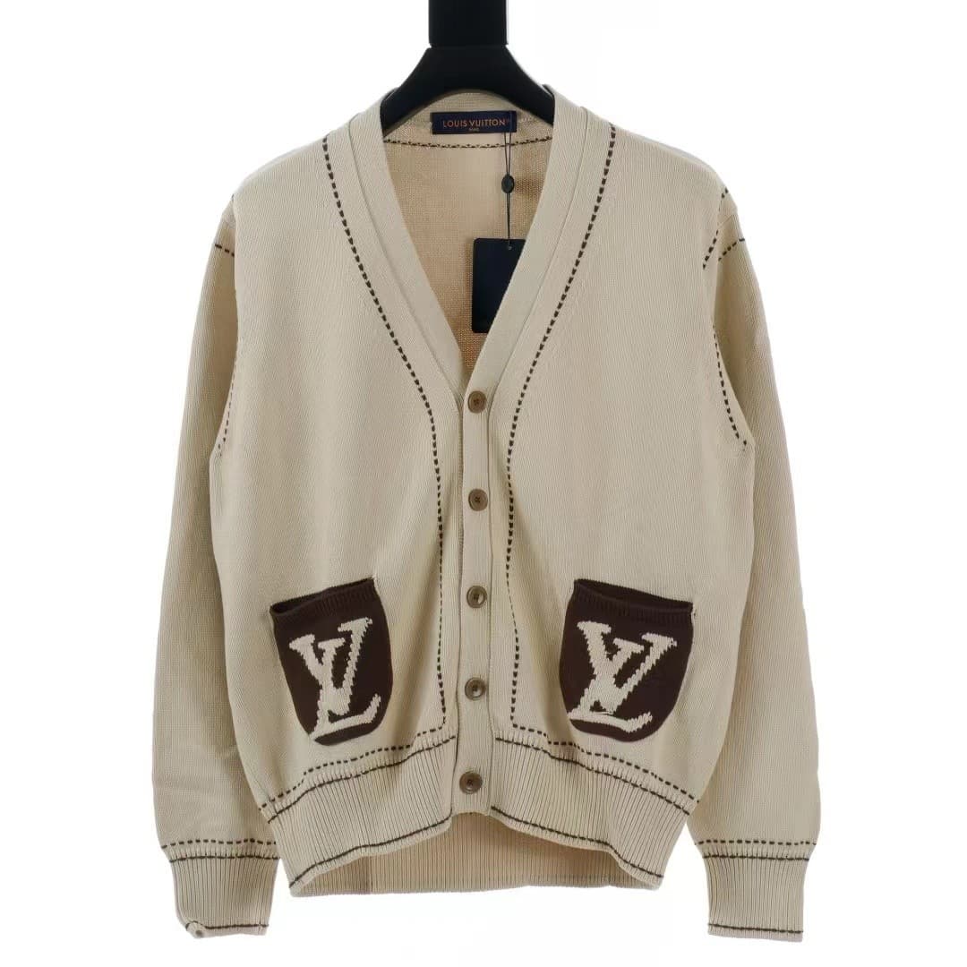 L X V 24 Early Fall Hand-stitched Cardigan