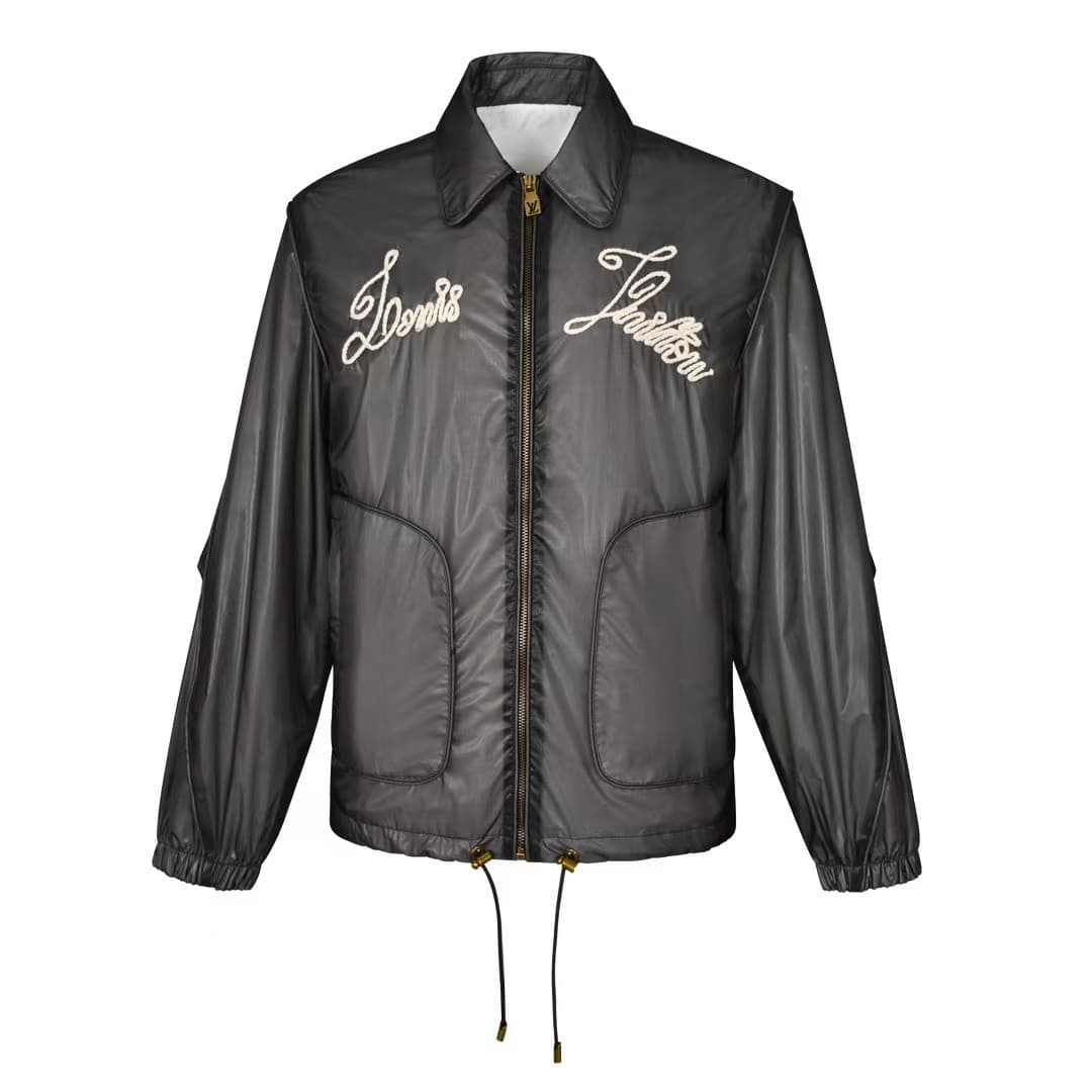 L X V 24ss nautical collection transparent drawstring jacket with embroidered logo