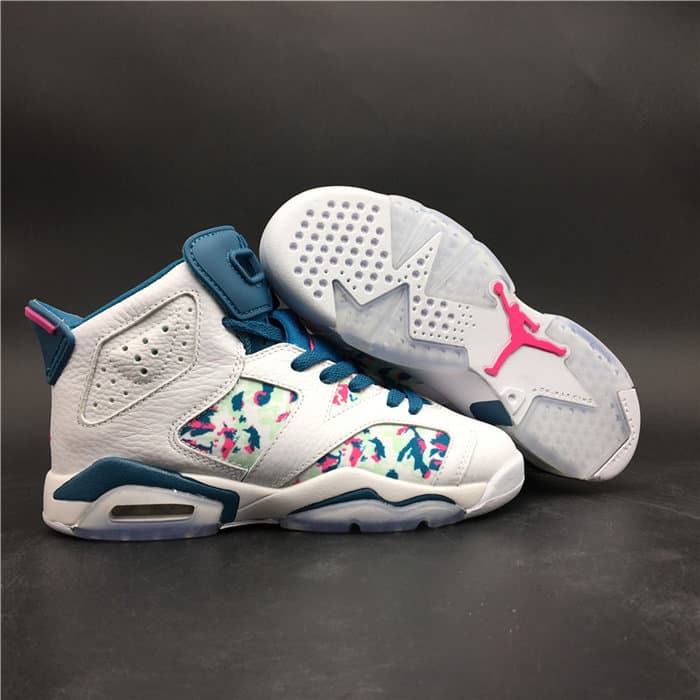 JRD 6 Retro White Laser Fuchsia Green Abyss 543390 153