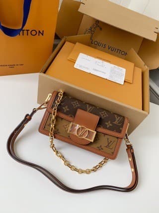 L X V DAUPHINE EAST WEST handbag M46757, size: 21*12*5cm