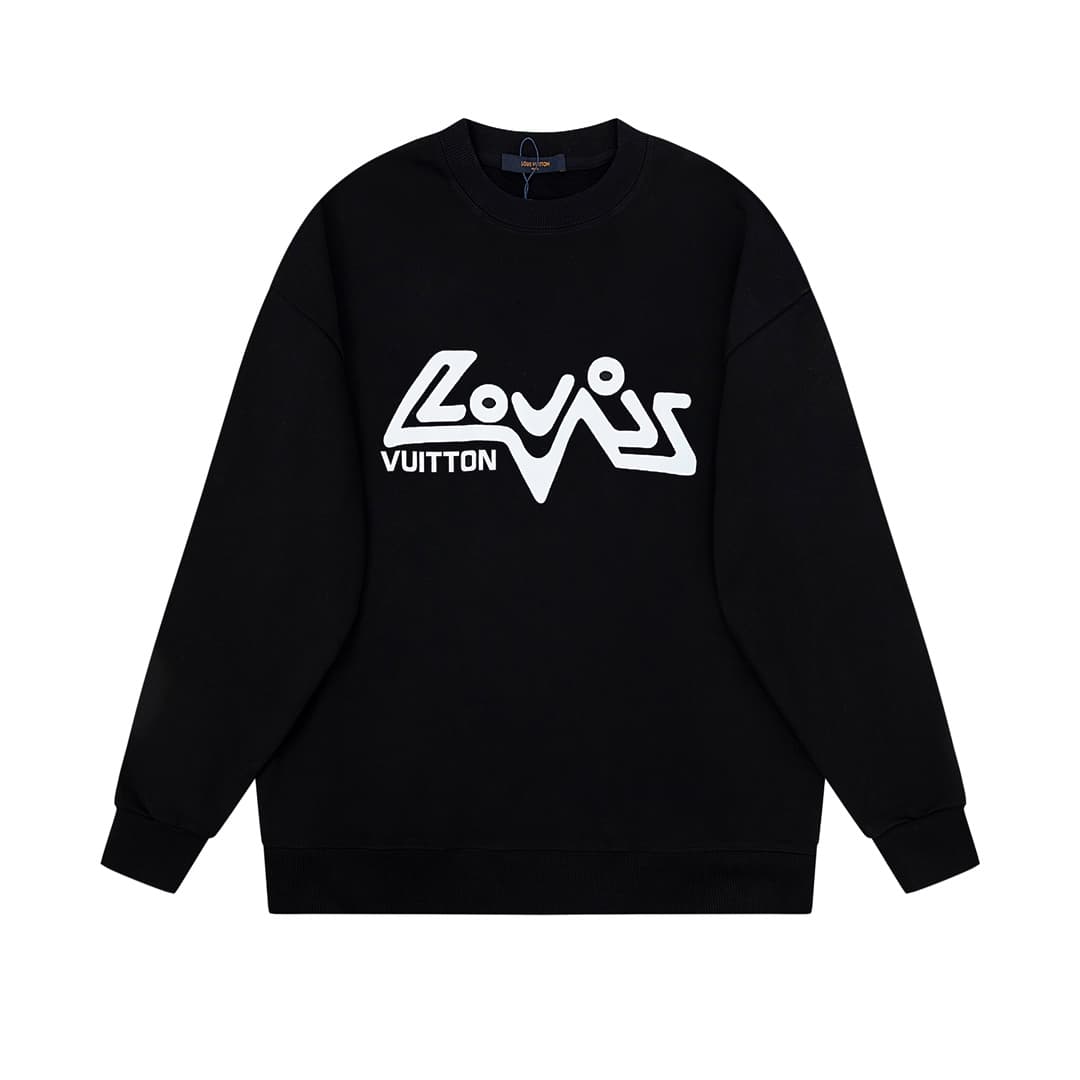 L X V Hoodies Black