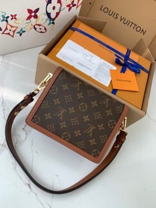 L X V MINI DAUPHINE handbag, small Daphne M45959, size: 20*15*9cm