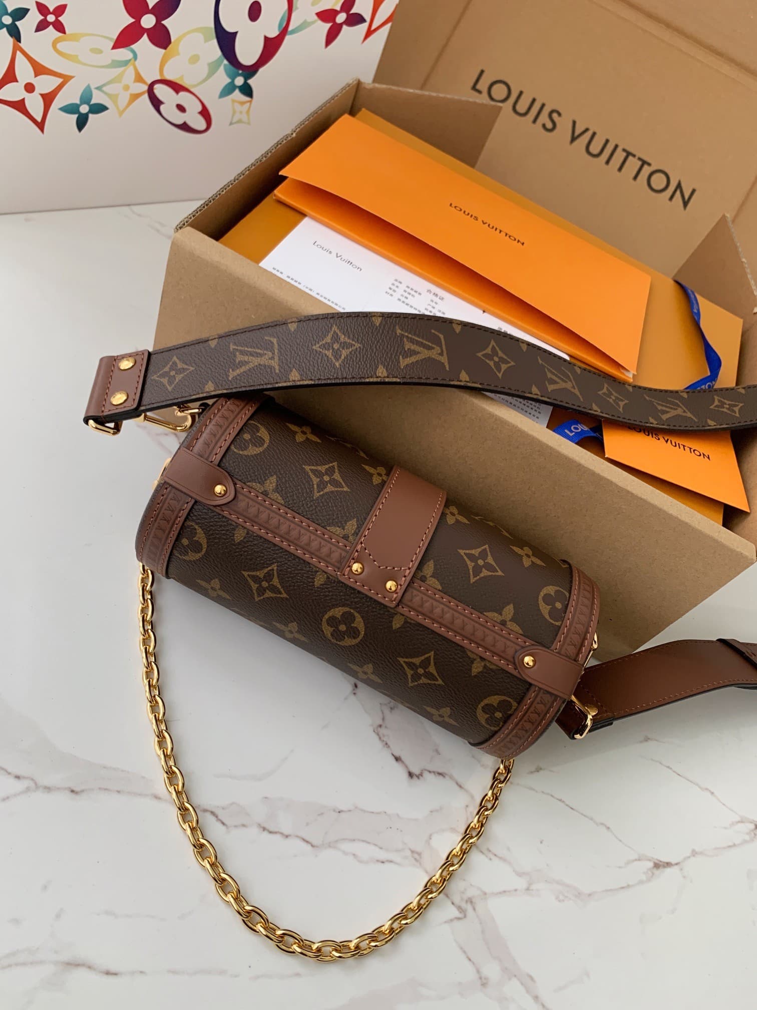 L X V PAPILLON TRUNK M57835 19*9*9cm