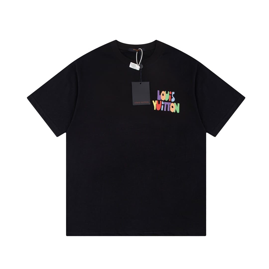 L X V 23ss front and back patterned t-shirt