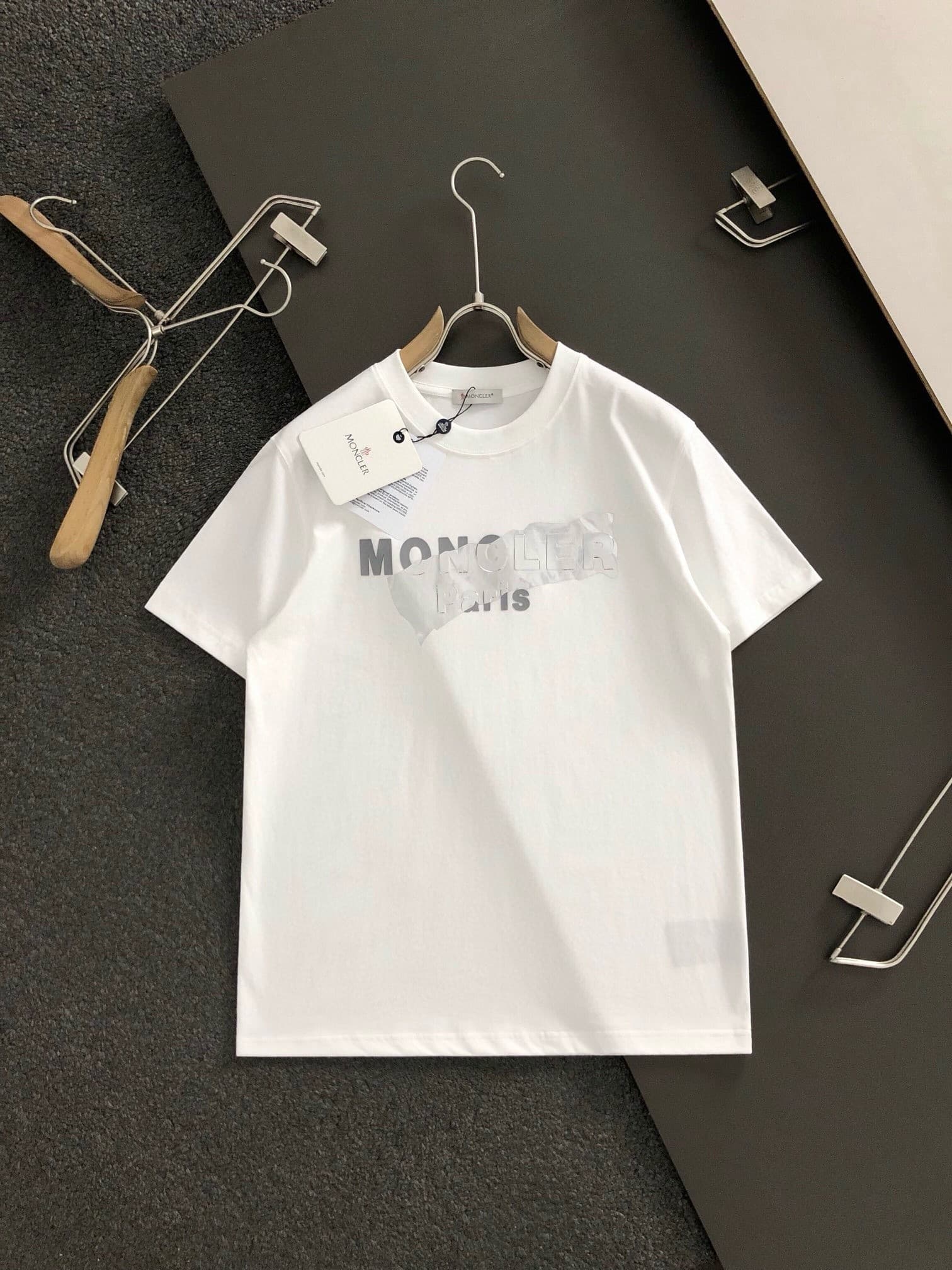 MONC Silver-plated with bright lettering-shirt