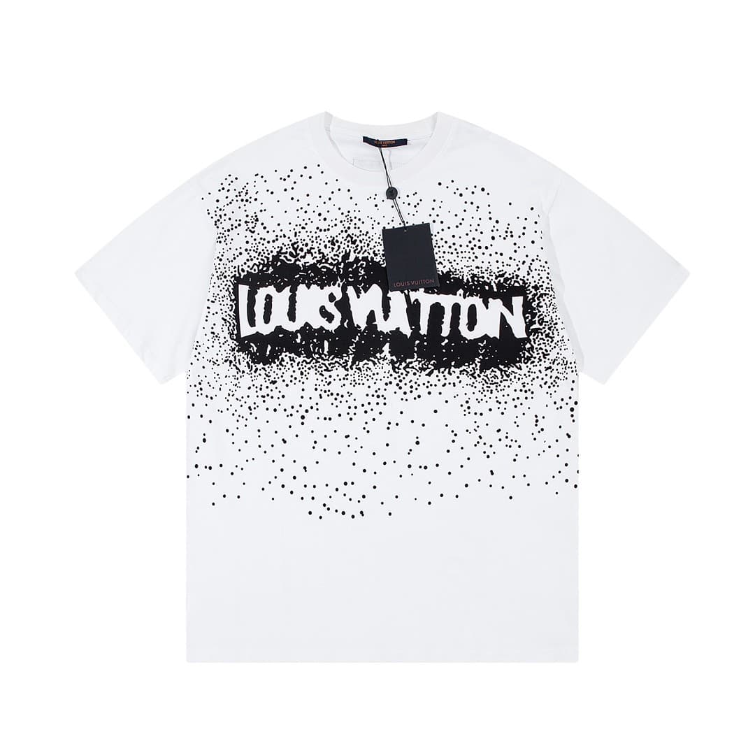 L X V Ink-jet, graffiti Logo t-shirt
