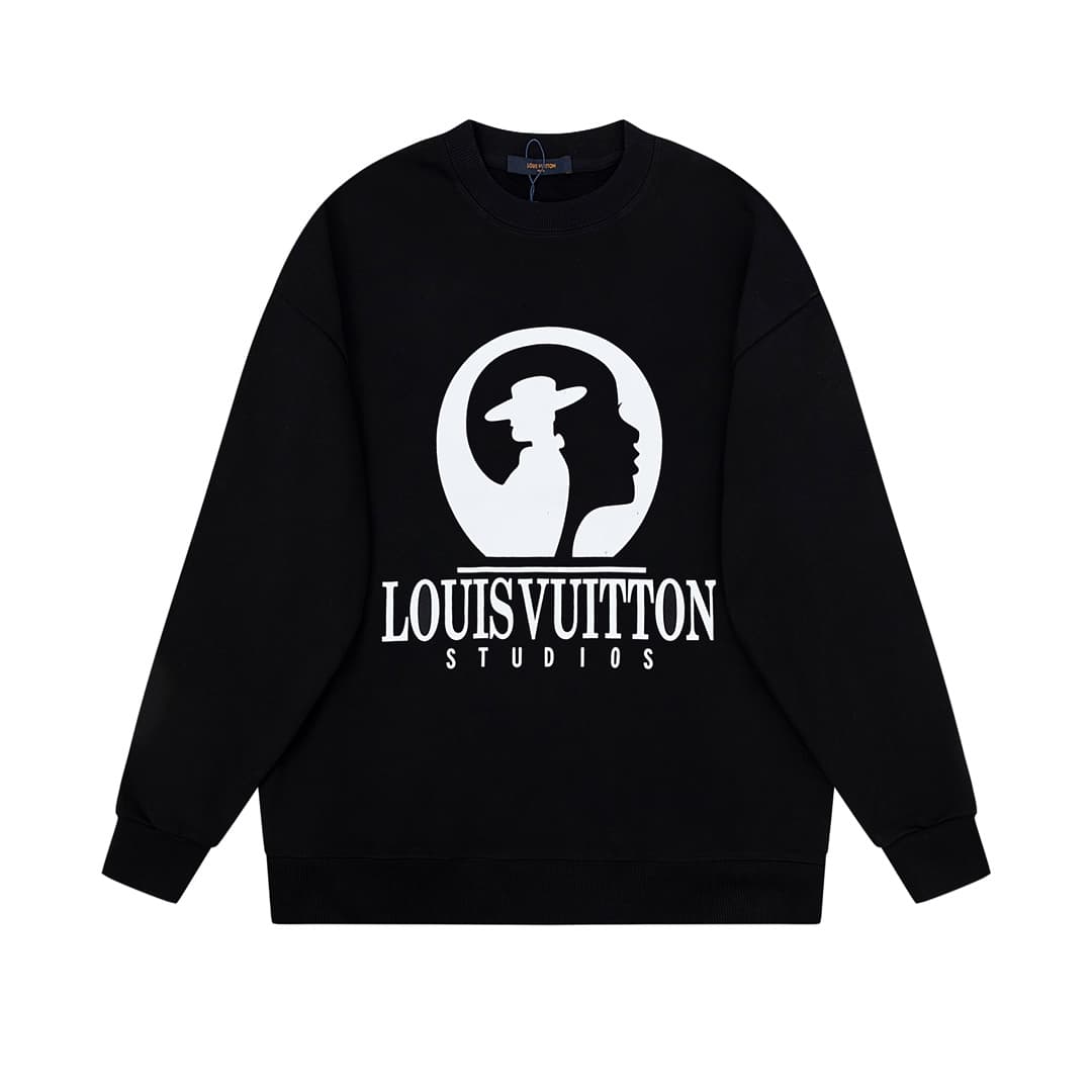 L X V Hoodies Black