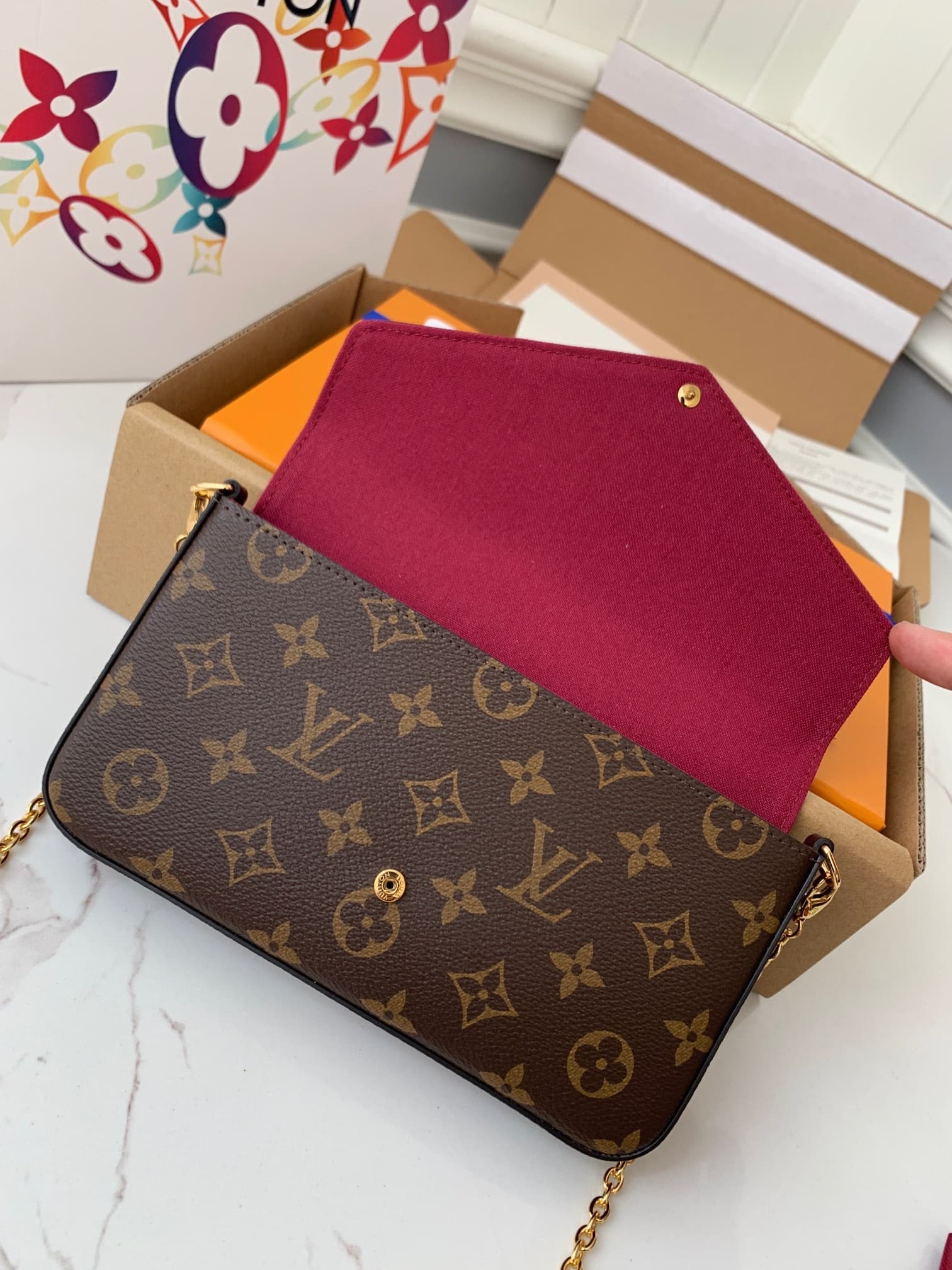 L X V POCHETTE FELICIE M61276 21cm
