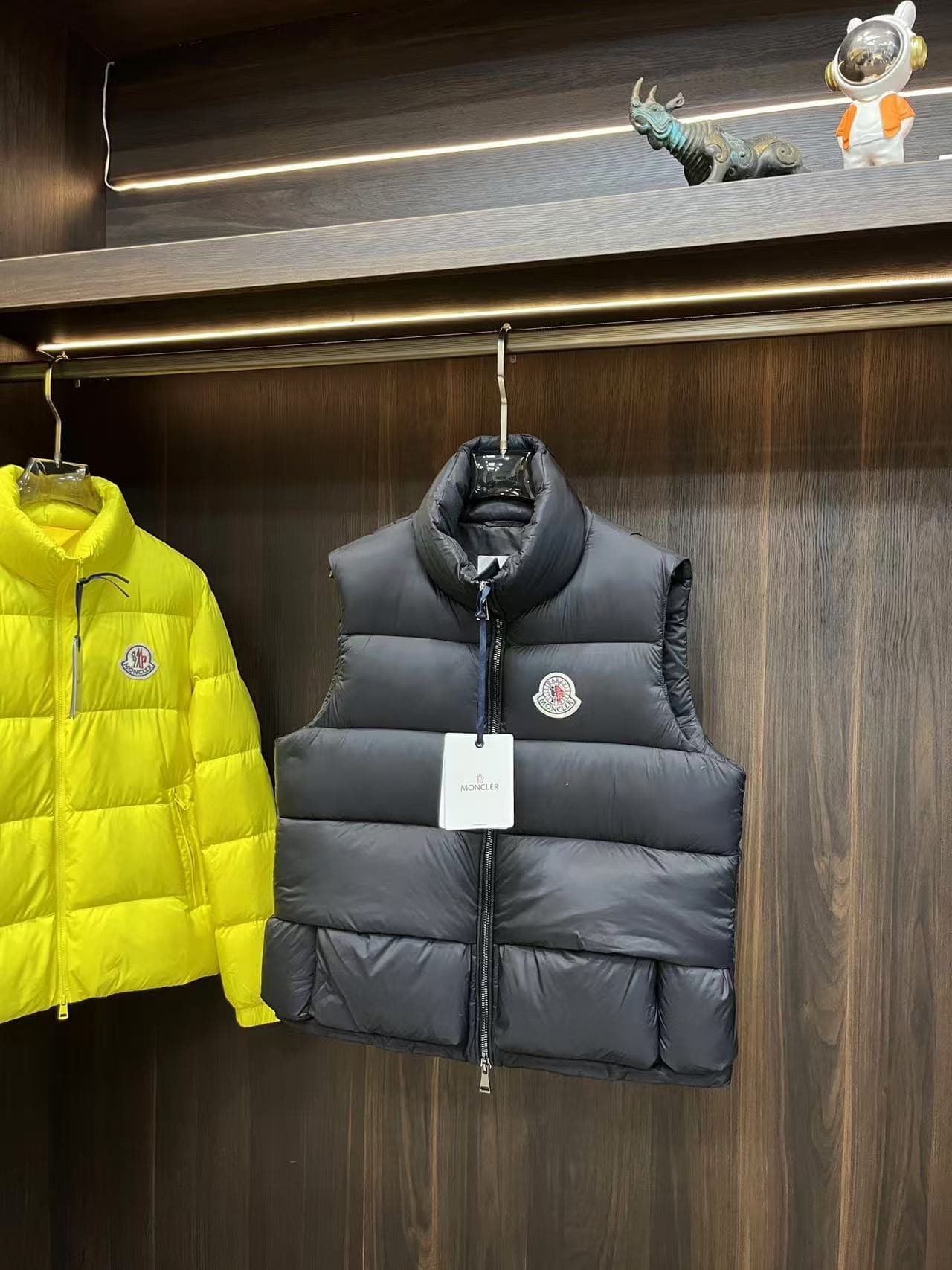 MONC 24 autumn and winter new style stand collar down vest jacket