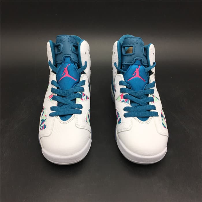 JRD 6 Retro White Laser Fuchsia Green Abyss 543390 153