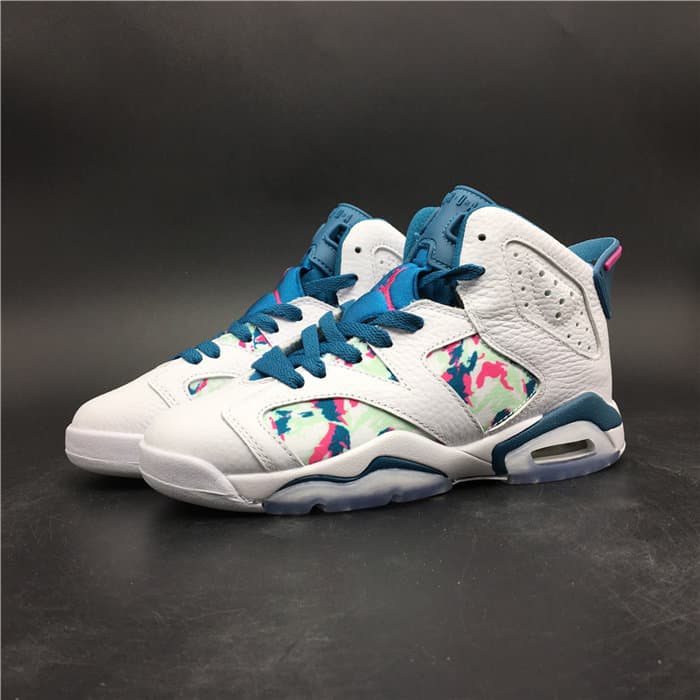 JRD 6 Retro White Laser Fuchsia Green Abyss 543390 153