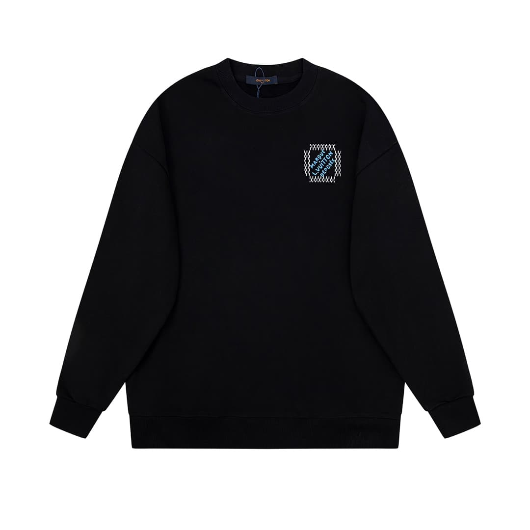 L X V Hoodies Black