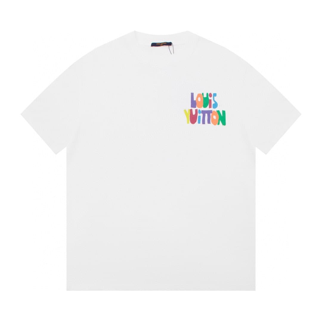 L X V 23ss front and back patterned t-shirt