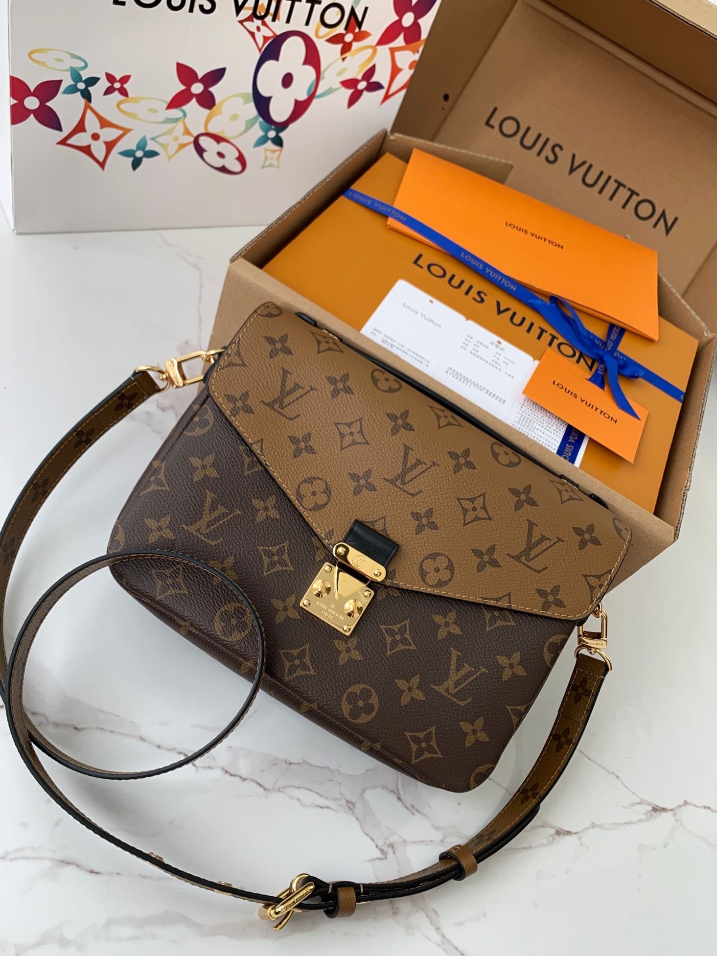 L X V POCHETTE MÉTIS M44876 SIZE:25*19*7cm