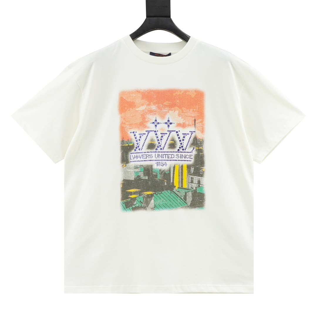 L X V Logo lettering T-shirt