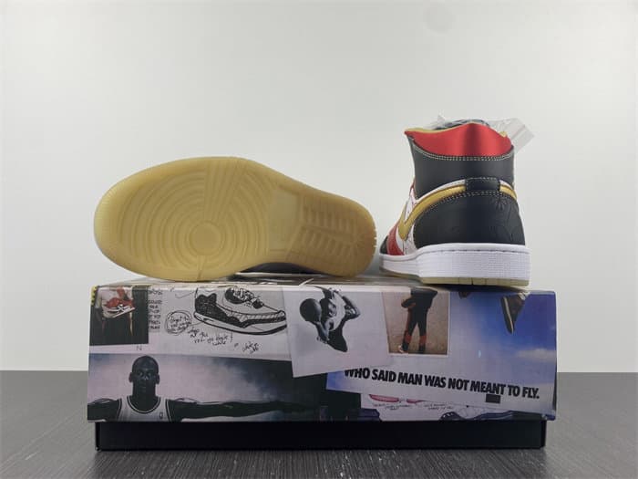 JRD 1 Mid XQ White Black Sport Red DV0576-176