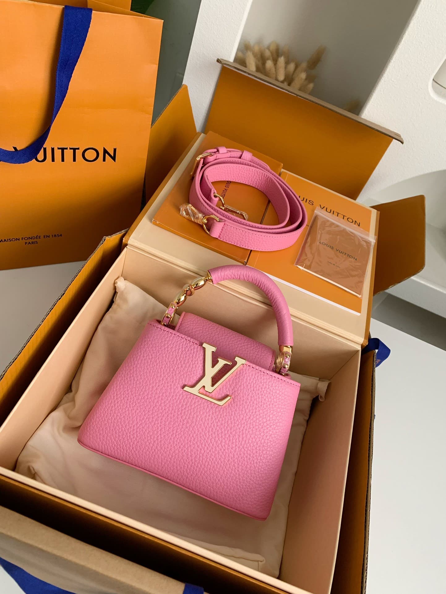 L X V Capucines BB Handbags Size:21*14*8cm