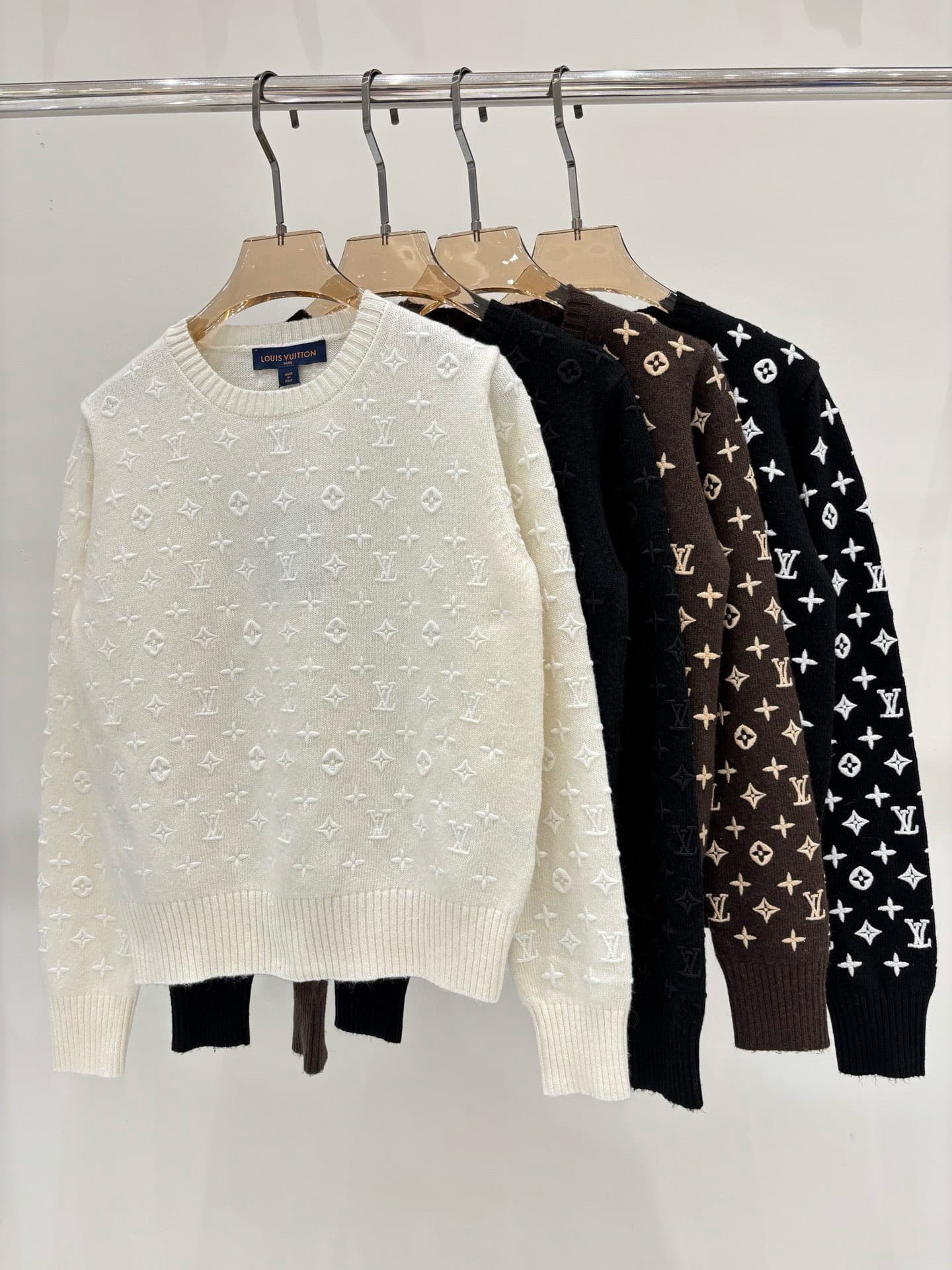 L X V Sweater 2025 (Embroidered pattern knitted) Women's style