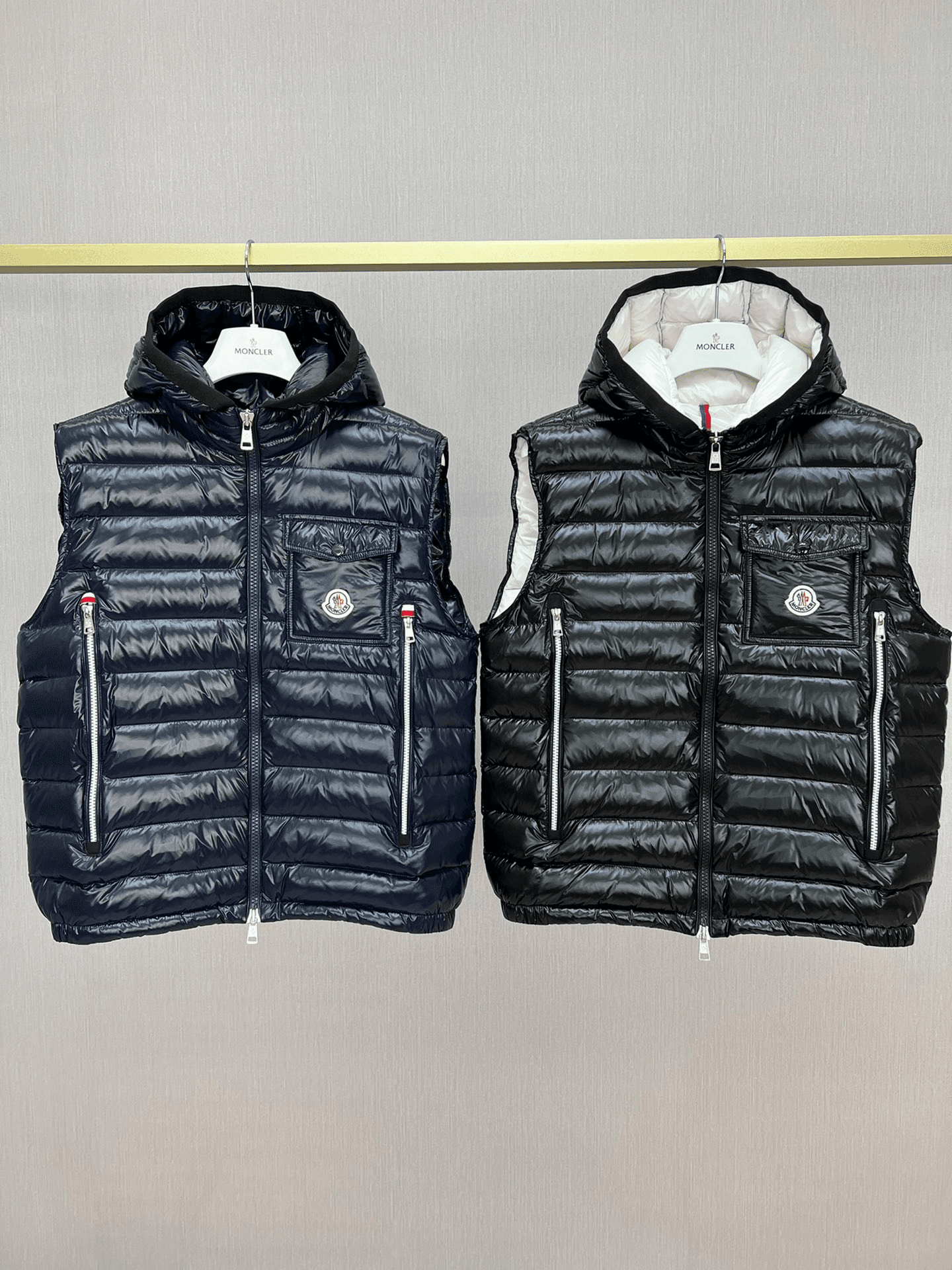 MONC Early Fall Ragot Series Breathable Hooded Vest Jacket