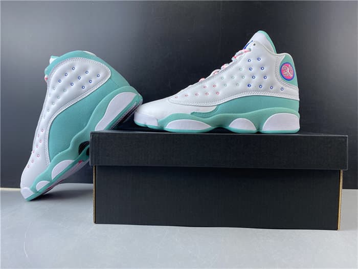 JRD 13 Retro White Soar Green Pink 439358-100