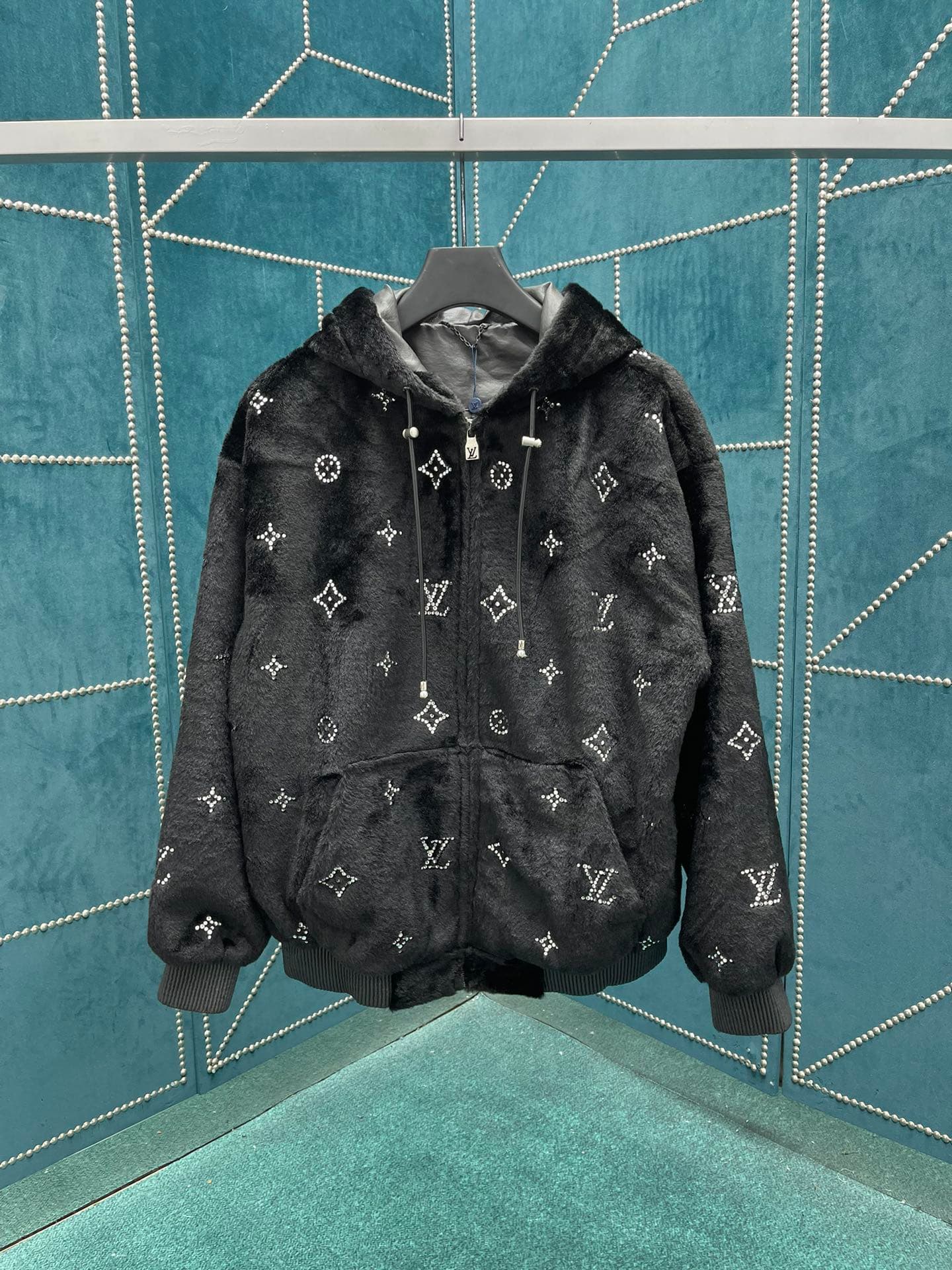 L X V Sequin Hooded Jacket 2025