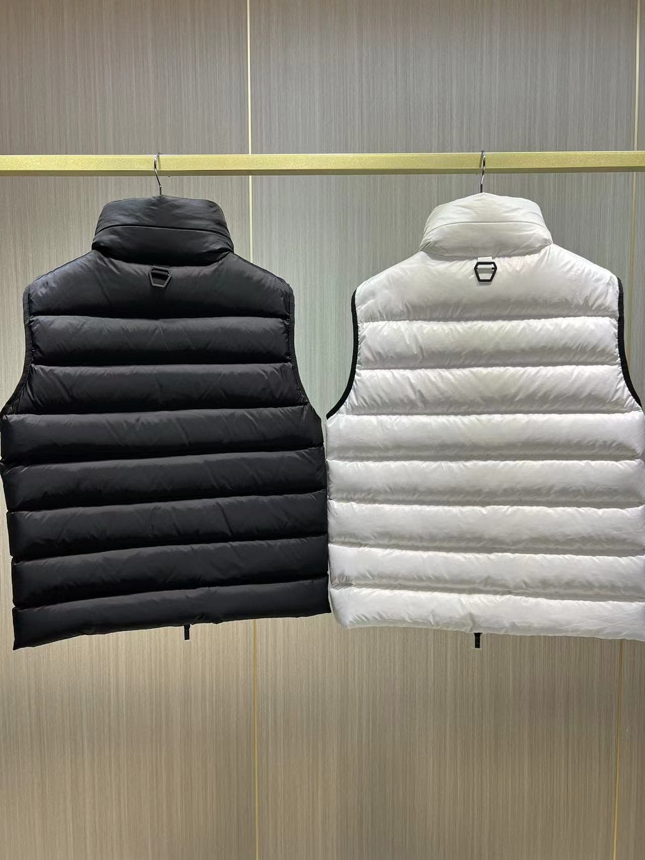 MONC down stand collar vest