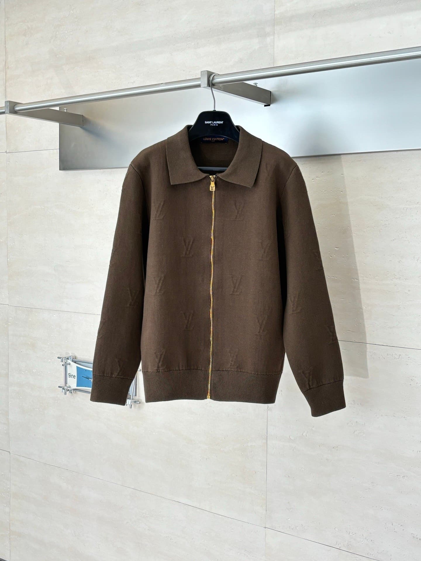 L X V Zip knit jacket