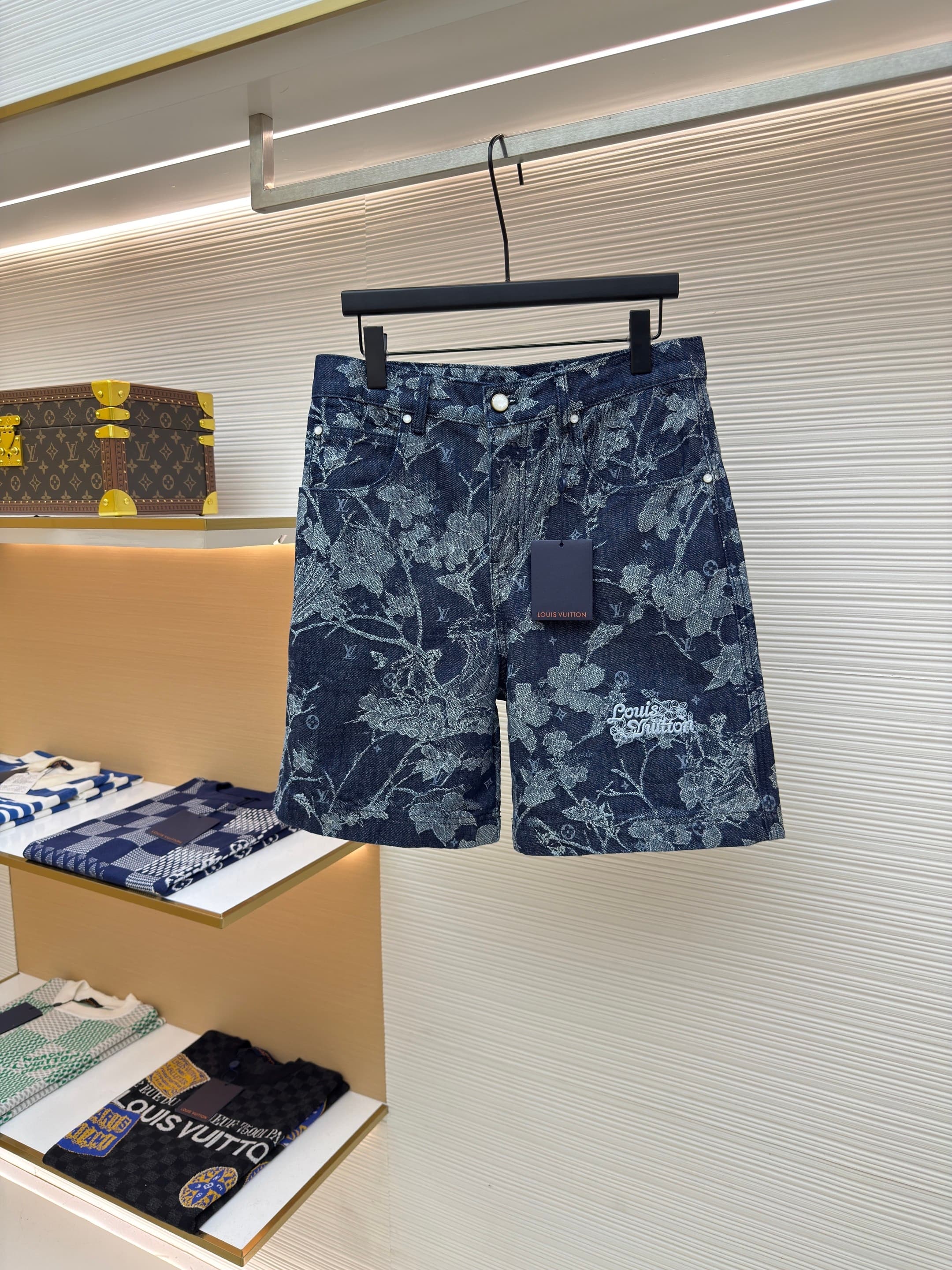 L X V Denim shorts